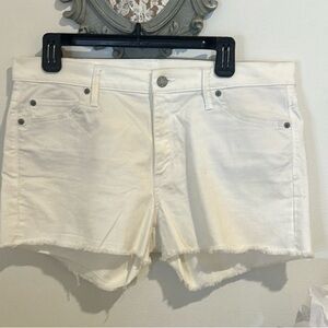GAP White denim shorts